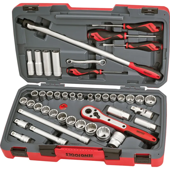 44 Piece 1/2in Dr. Metric & AF Socket Set